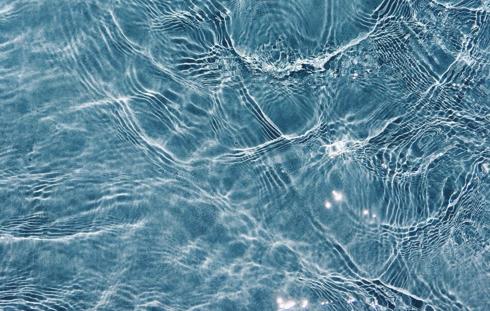 Clear water with ripples throughout