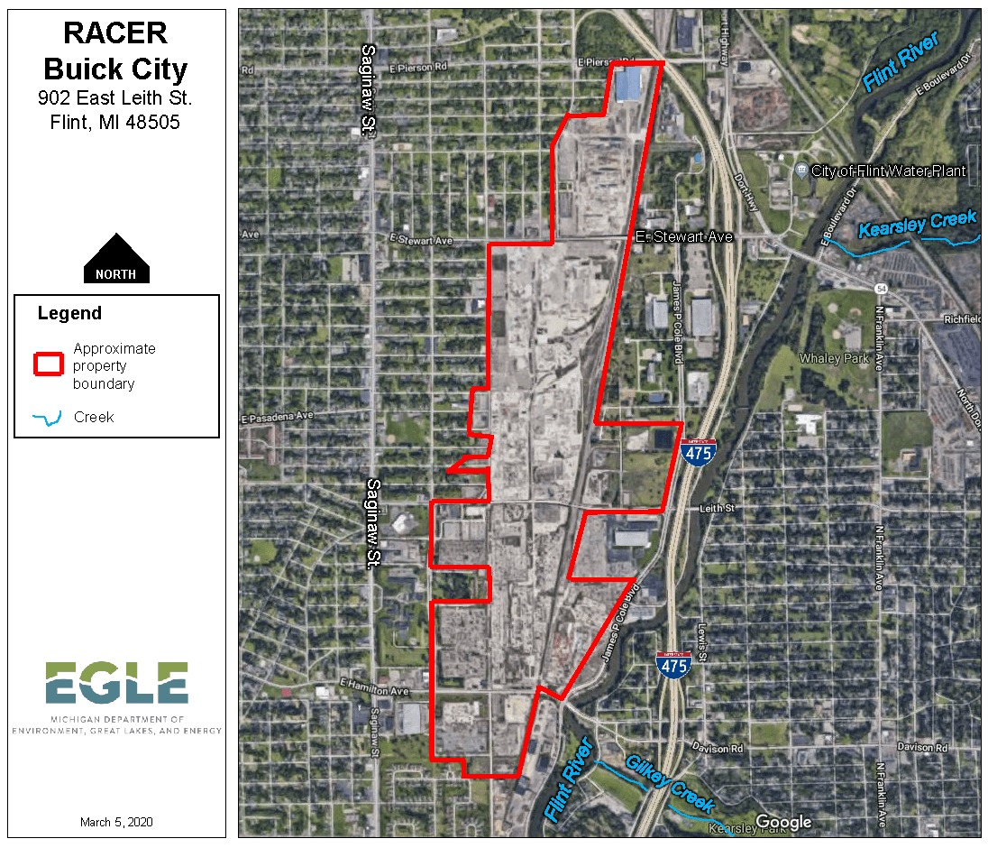 RACER Buick City Property Boundary Map