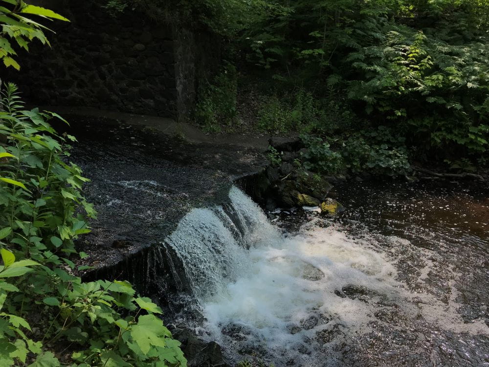 A peaceful and small waterfall in the Upper Peninsula