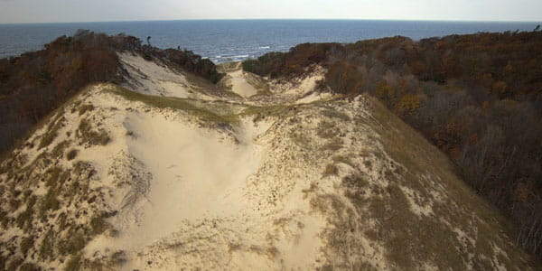 Sand dunes at Hoffmaster State Park