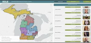 Thumbnail image of the EGLE Brownfield Program Contact Interactive Viewer
