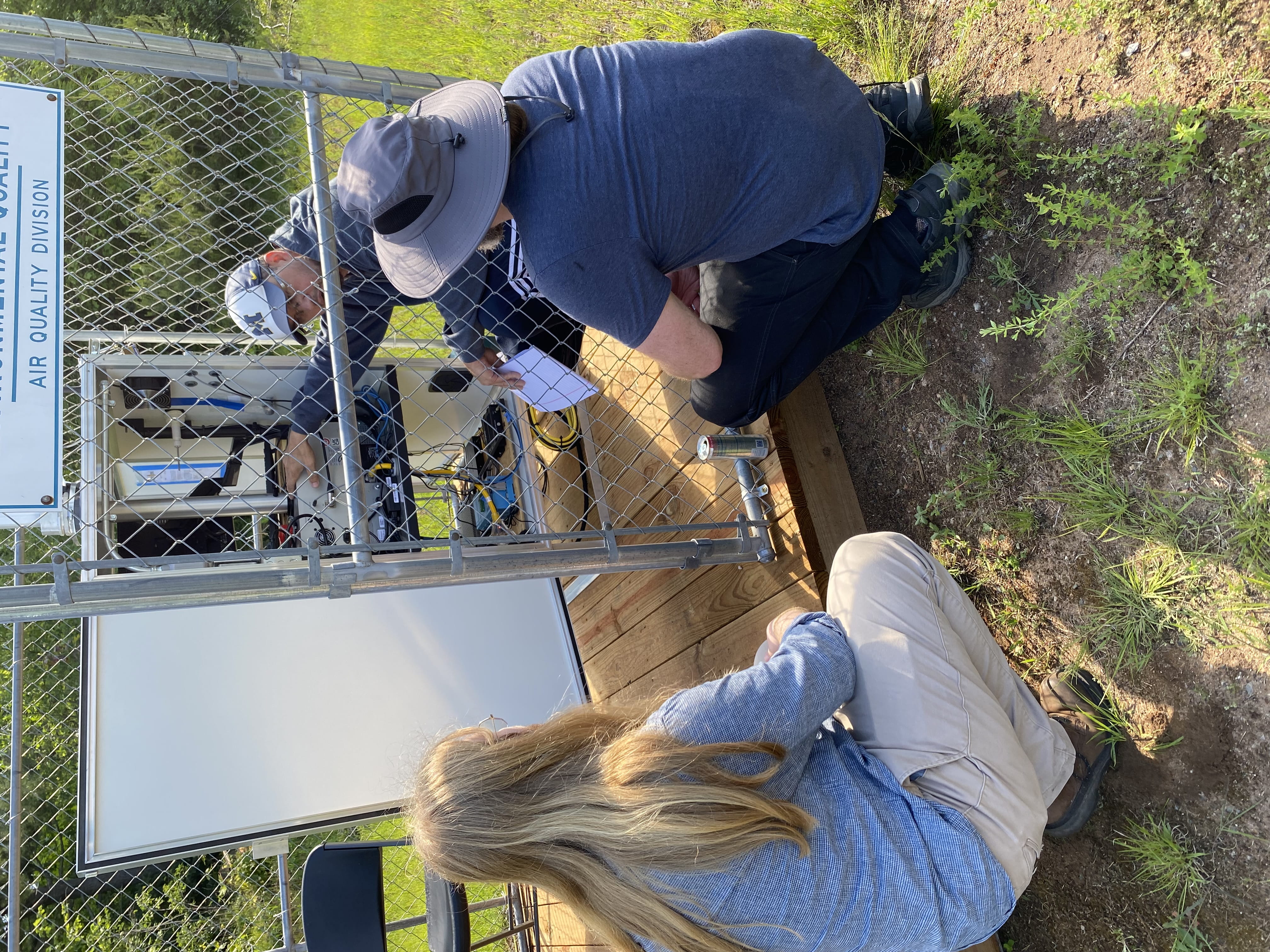 Brian Lomerson shows off the inner mechanics of the Western Upper Peninsula’s first air monitor.