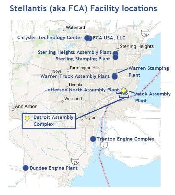 Stellantis Facility Locations