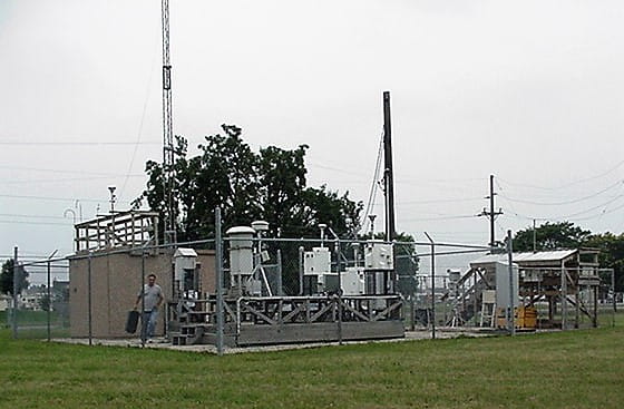 EGLE air monitor in Allen Park, Michigan.