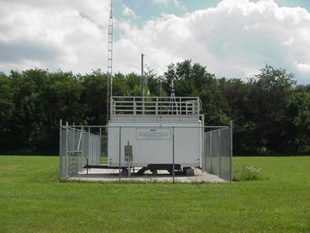 Ozone monitoring station in Kalamazoo