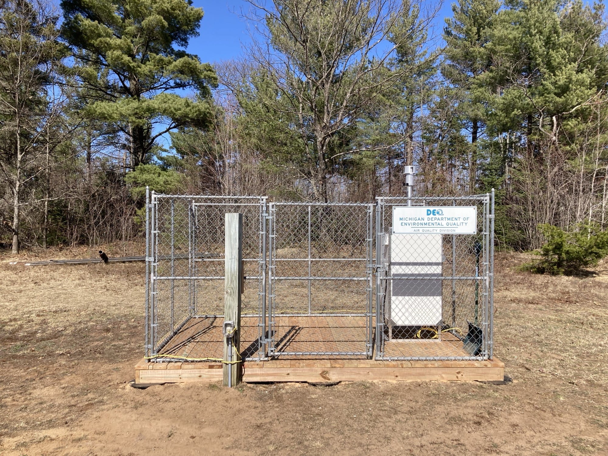 A particulate matter monitoring station at Negaunee, Michigan