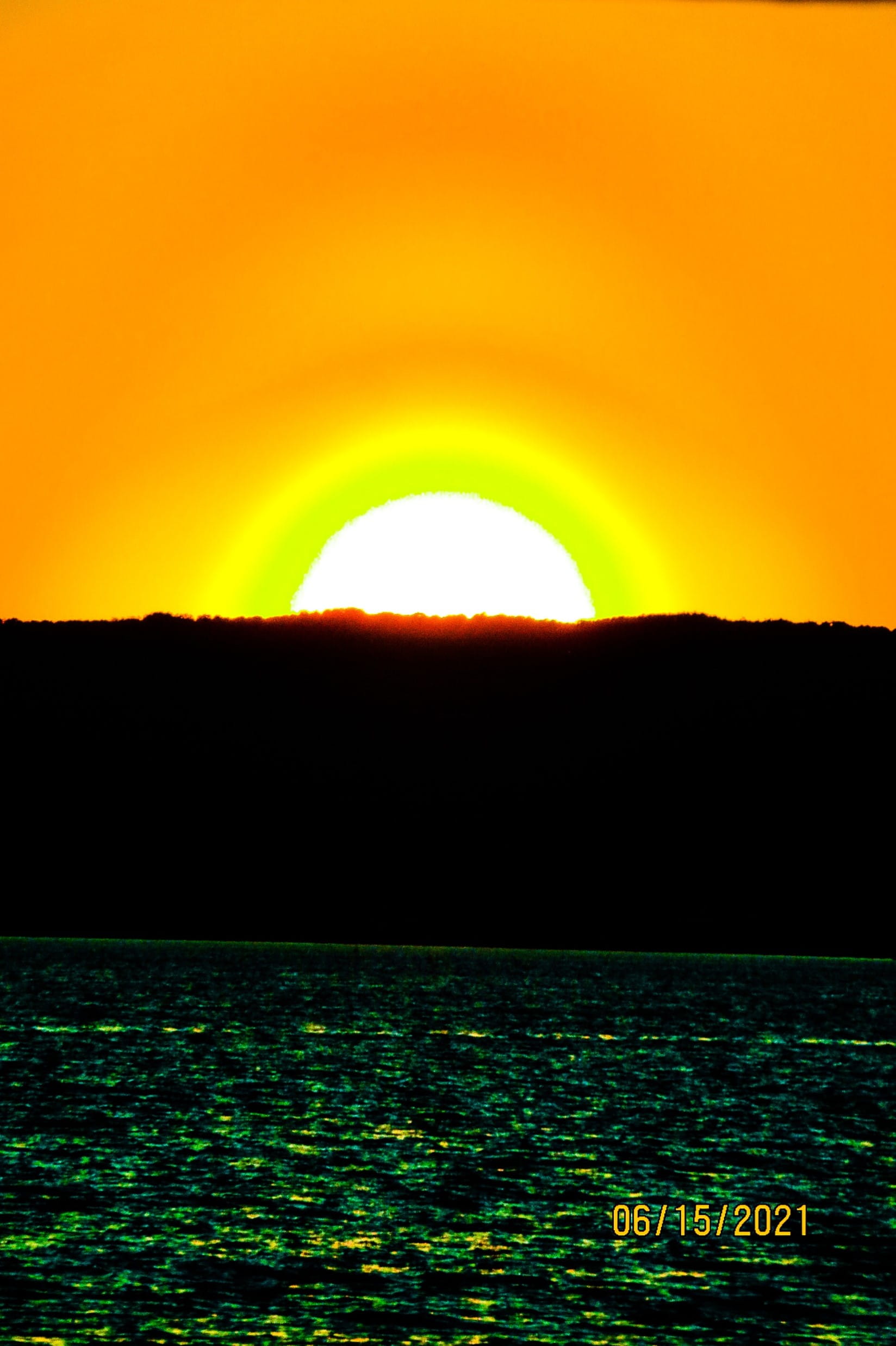 sunset overlooking water at Petoskey State Park