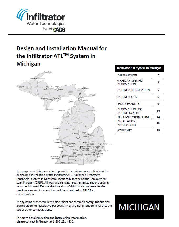 Advanced Treatment Leachfield System manual thumbnail