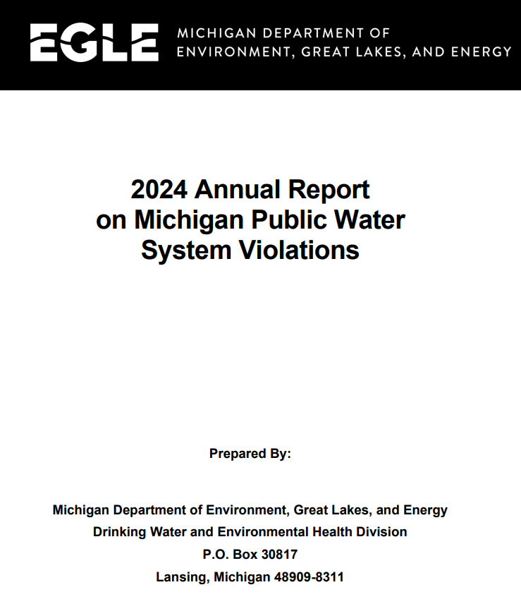 2024 Annual Report on Michigan Public Water System Violations