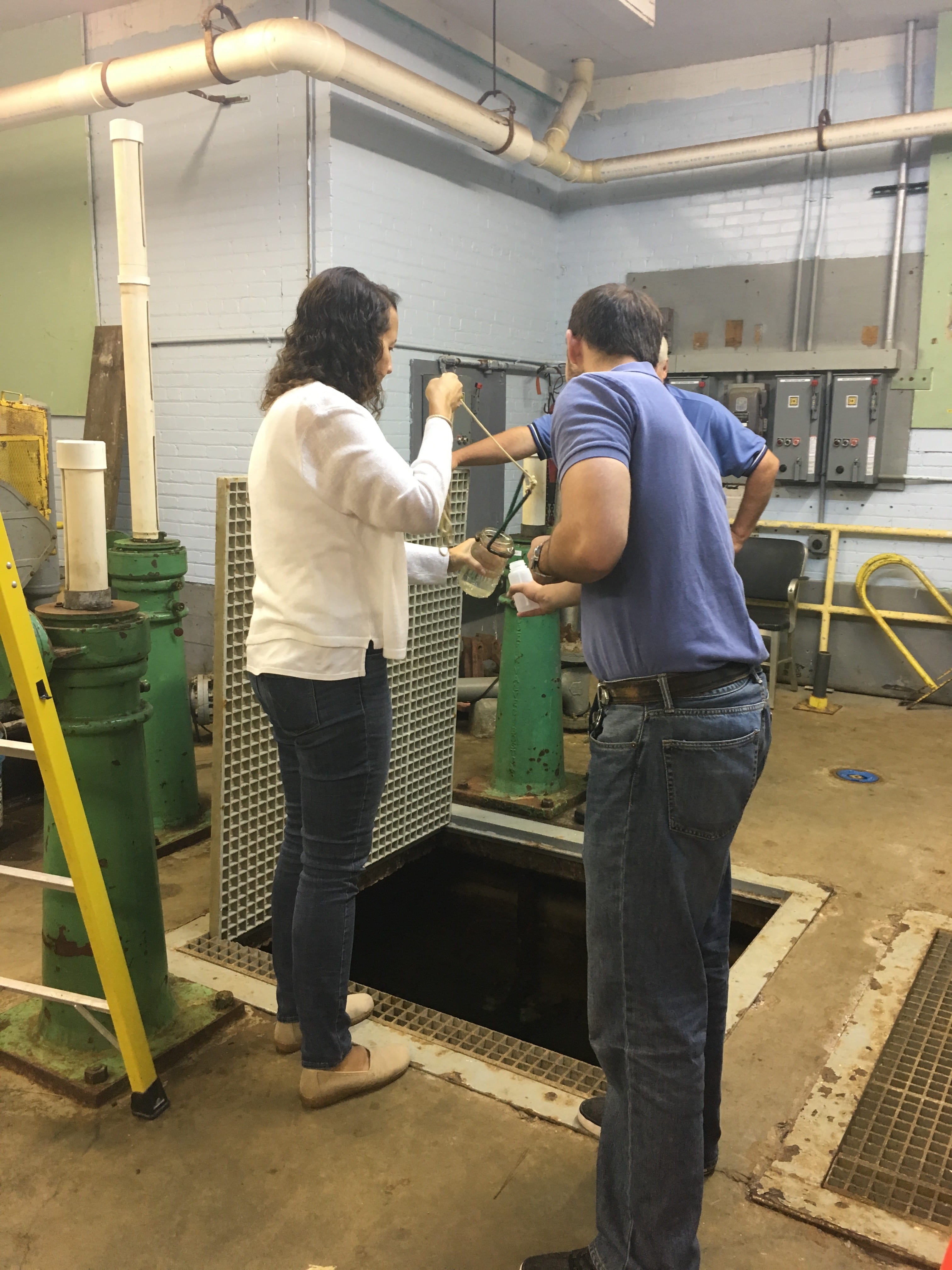 two people sampling at an AWOP event