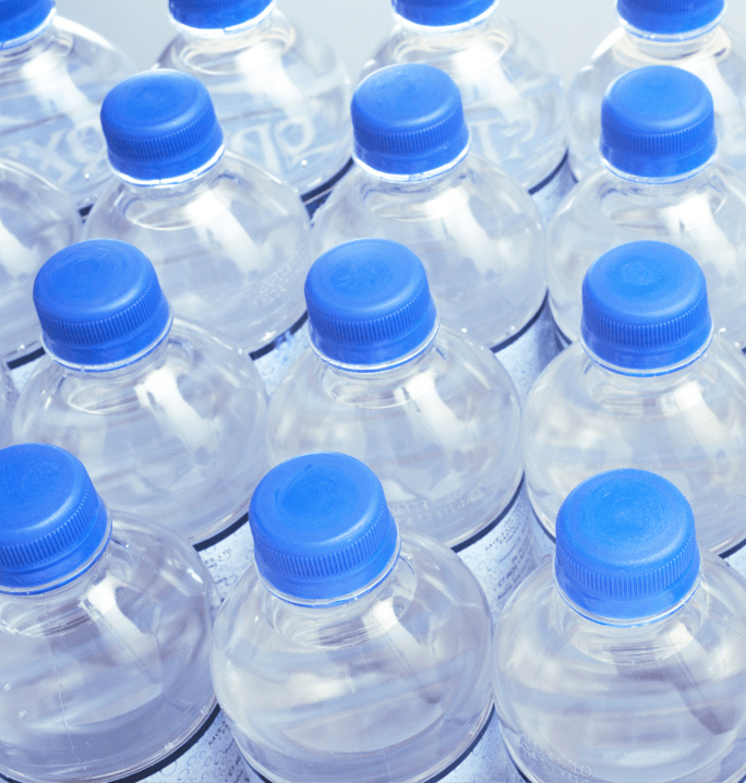 bottles of water