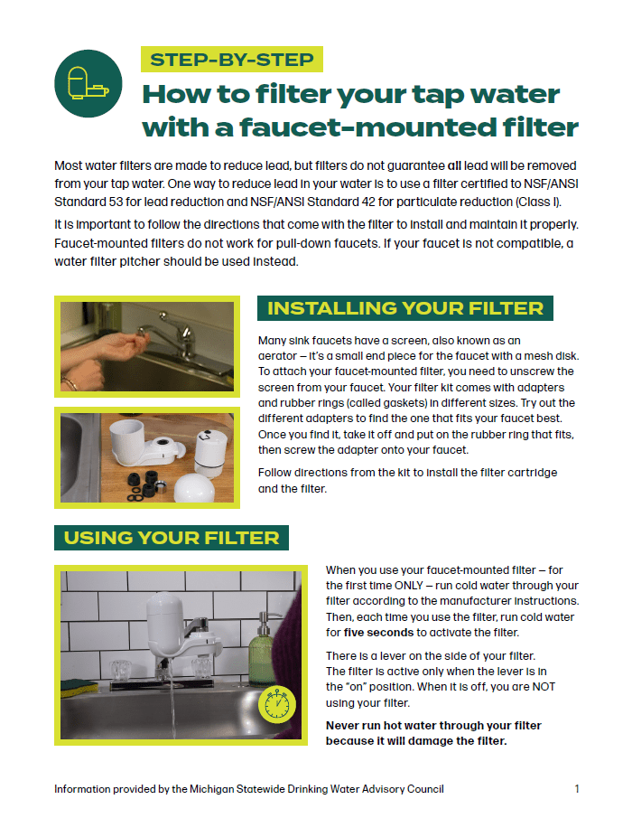 How to filter your tap water with a faucet-mounted filter