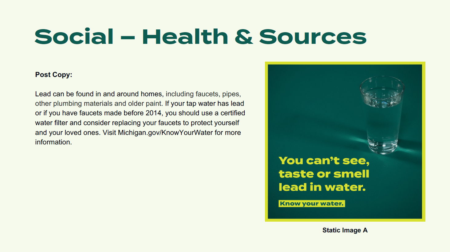 Social - Health and Sources with examples of social media