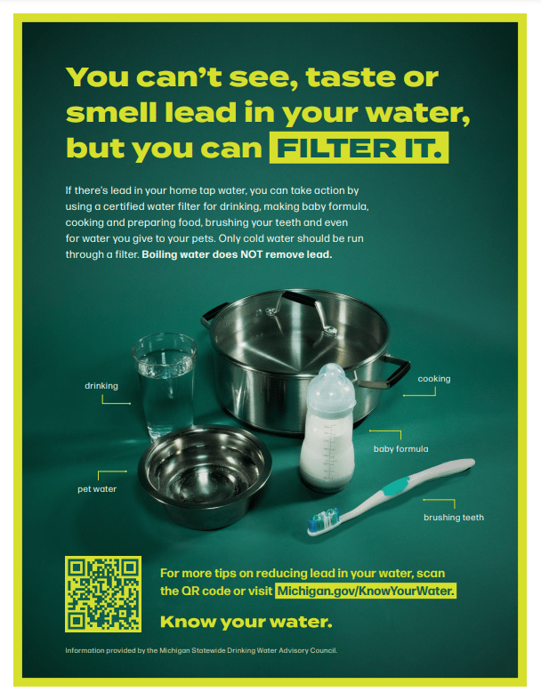 You can't see, taste or smell lead in your water, but you can FILTER IT.