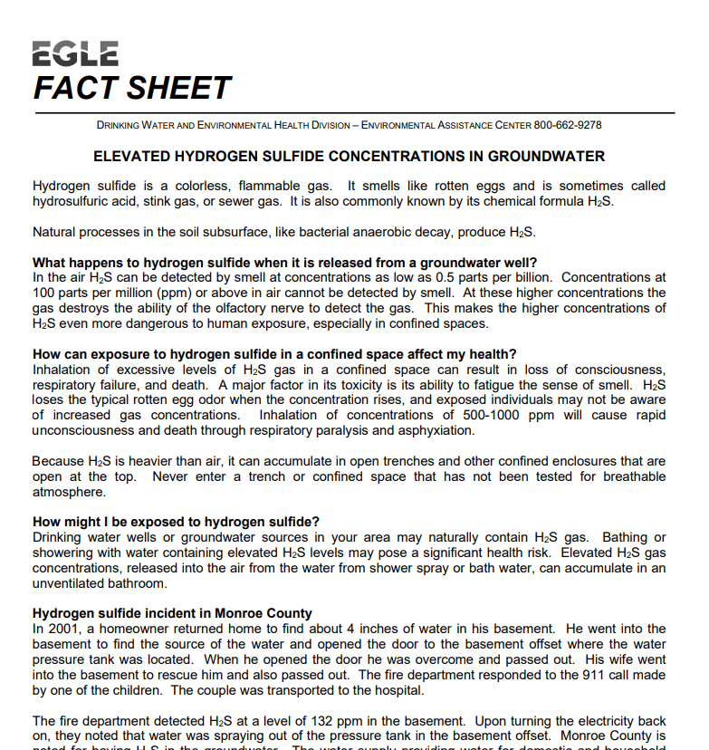 Elevated hydrogen sulfide concentrations in groundwater PDF thumbnail