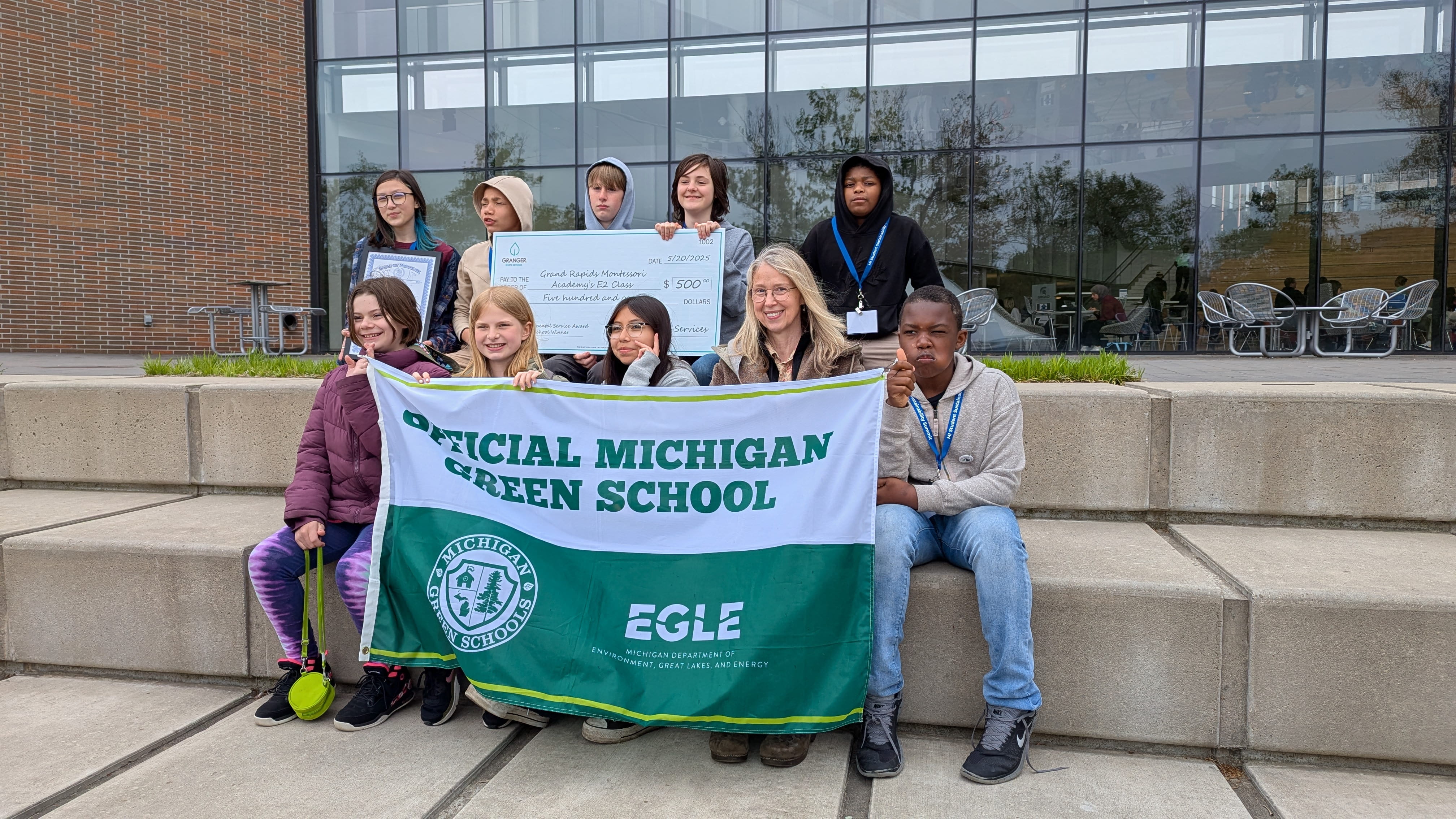 Michigan Green School Class at Student Summit