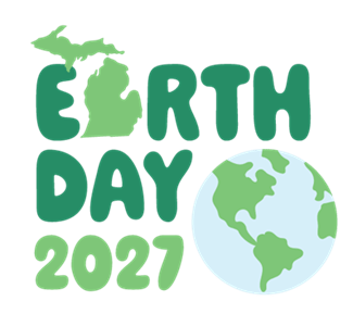 Earthy Day 2027 offset by drawing of earth