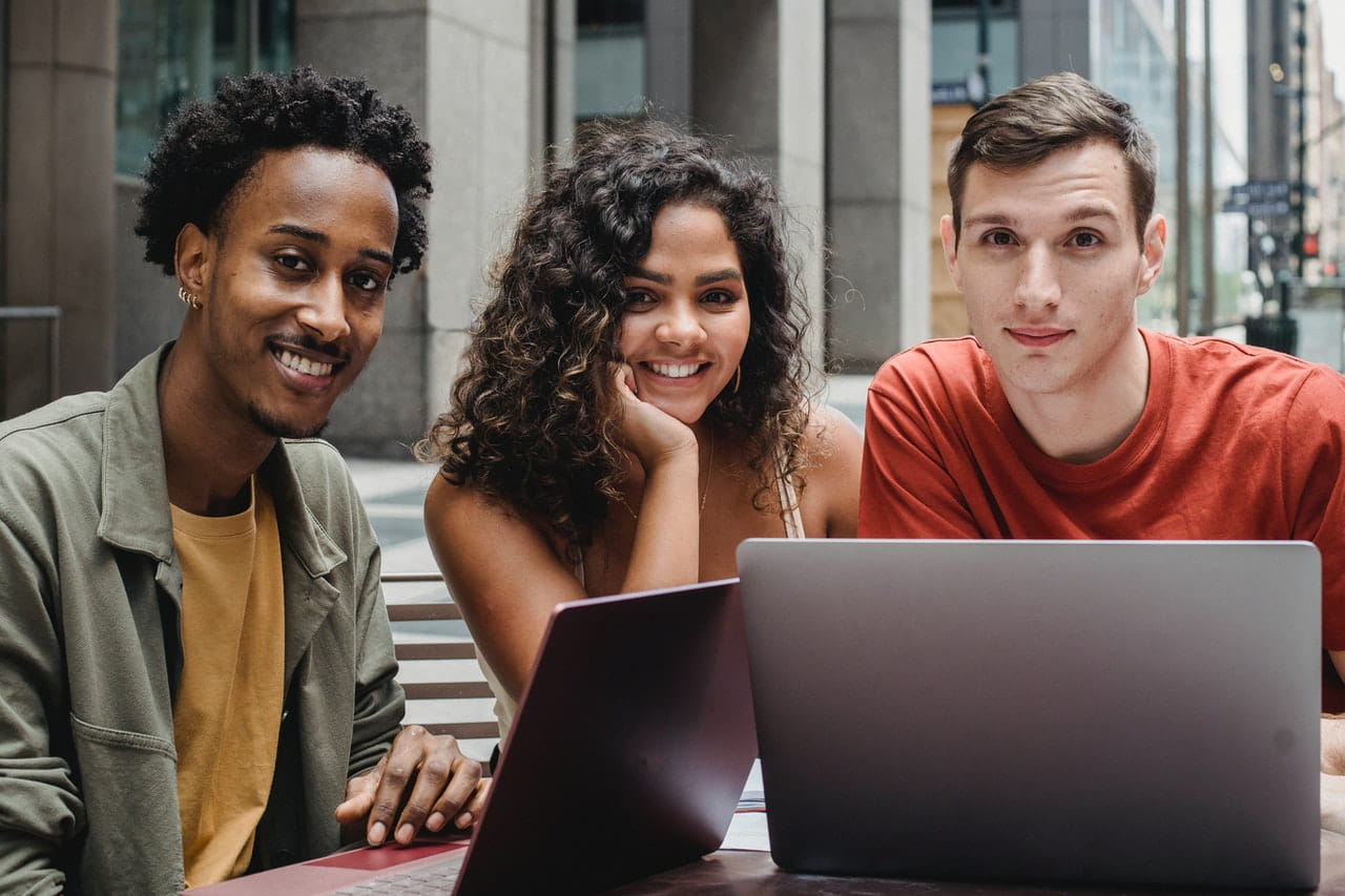 Young people in an office