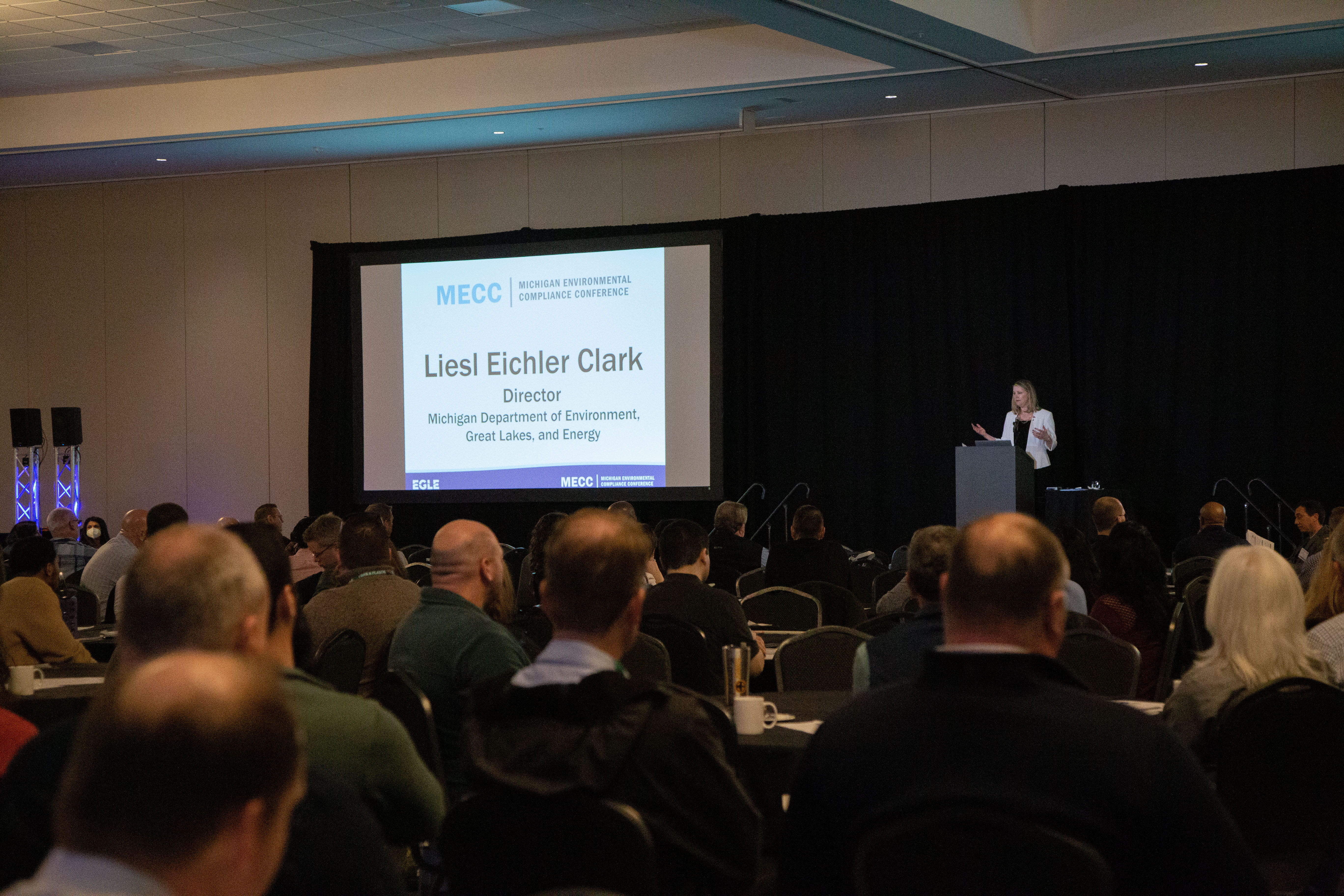 Presentation being given at a previous Michigan Environmental Compliance Conference