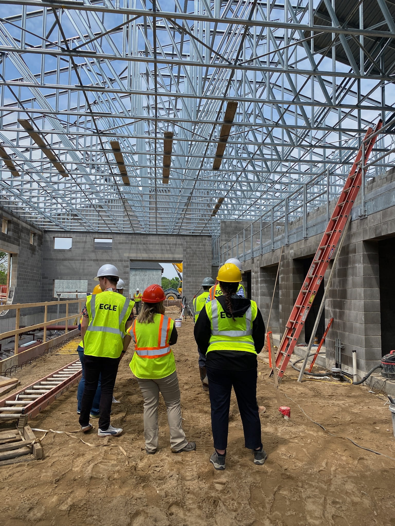 EGLE Staff visiting treatment plant