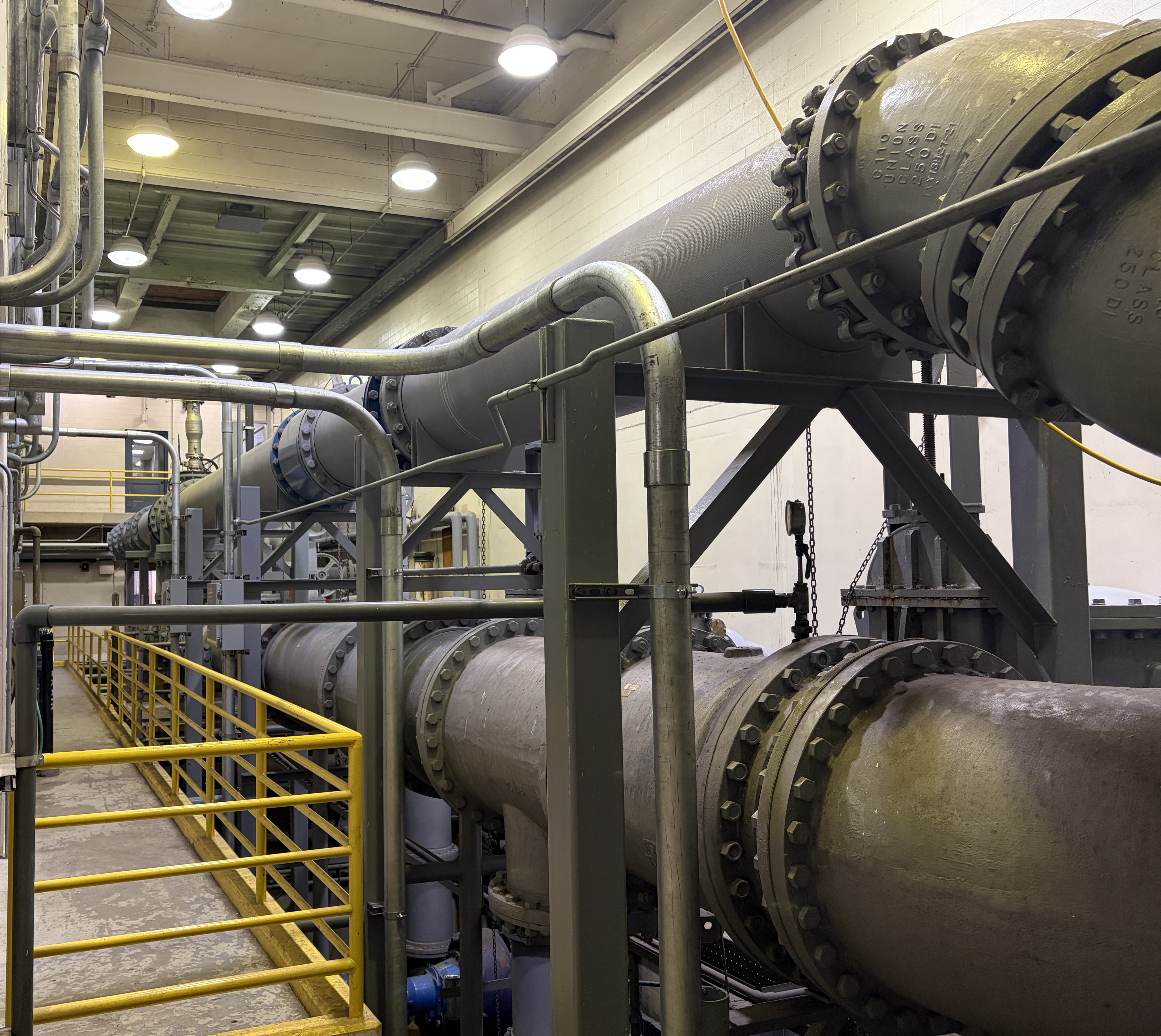 Large Pipes at Monroe WWTP
