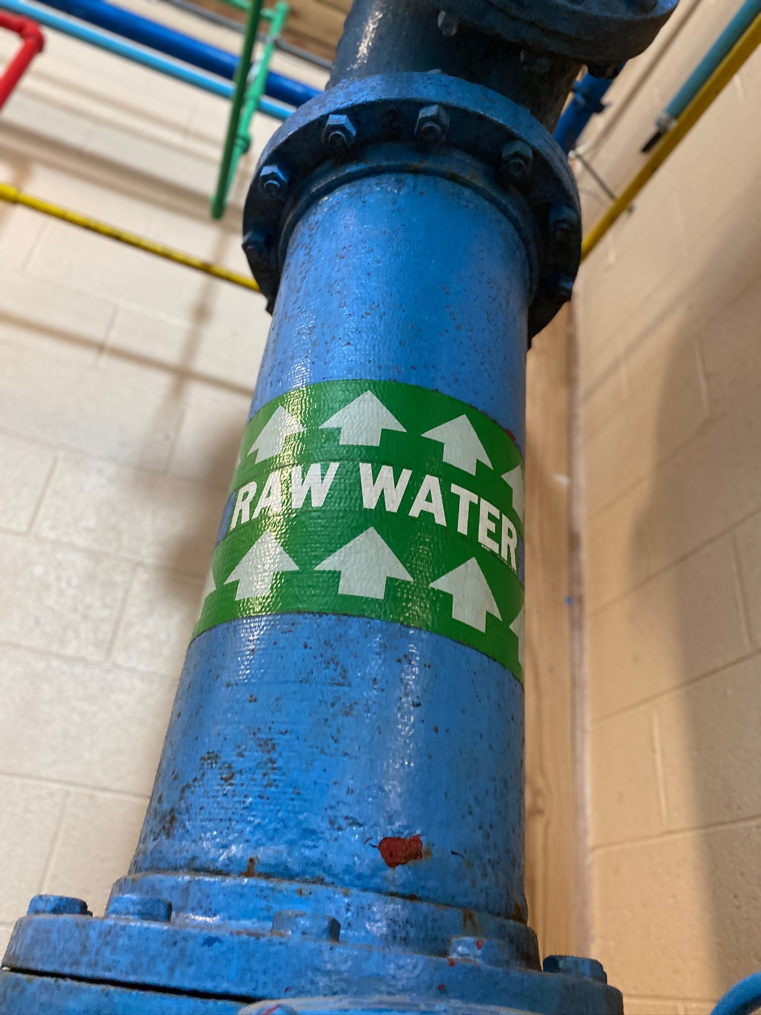 image of raw water pipe