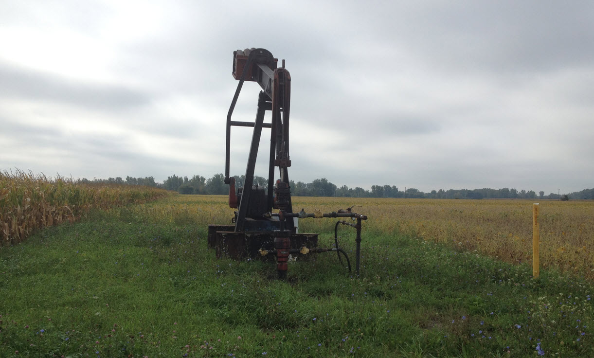 Orphan Well in a field