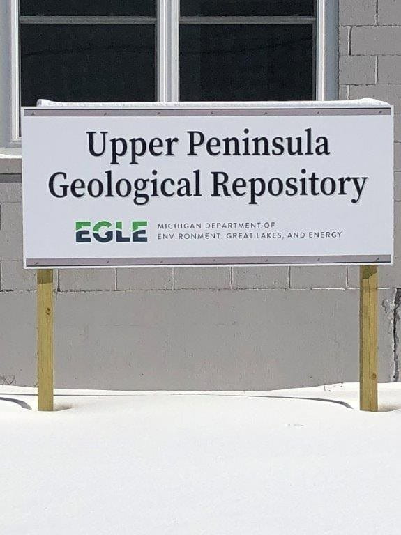 Upper Peninsula Geological Repository Sign
