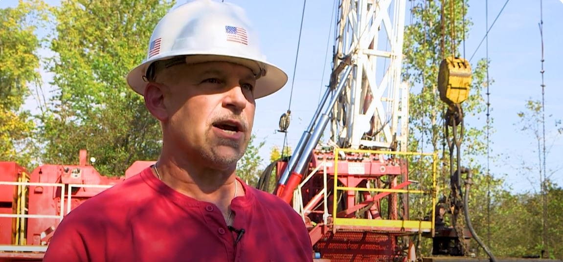 Thumbnail from orphan wells video showing Bill Duley, EGLE geologist in EGLE’s Orphan Well Unit.