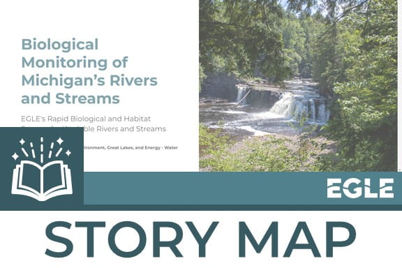 Biomonitoring story map graphic