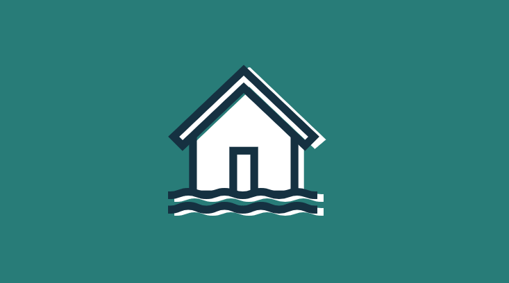 Flooded home