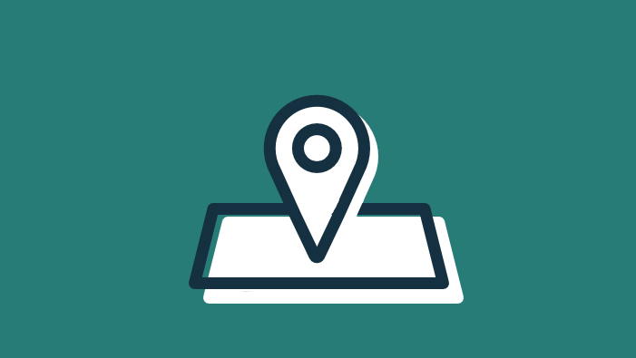 A pin in a map