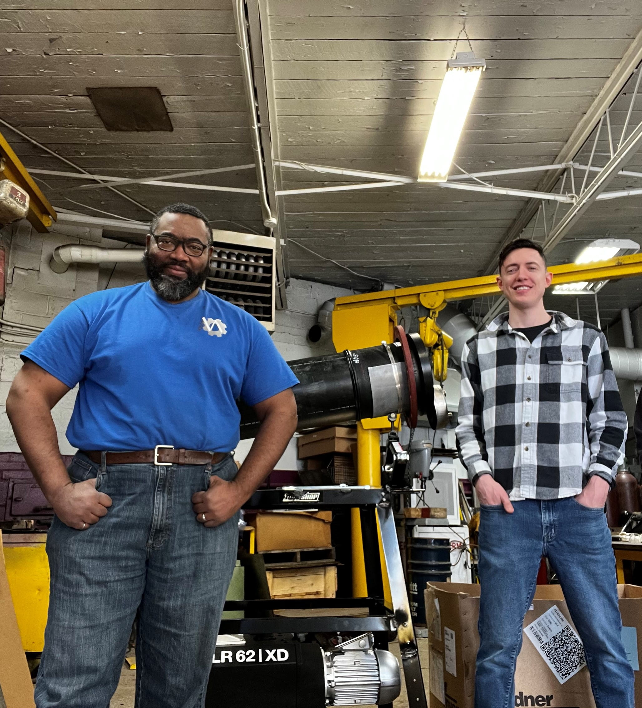 Meknology’s CEO Daniel Hodges and Eric Leblanc, the company’s tech build lead.