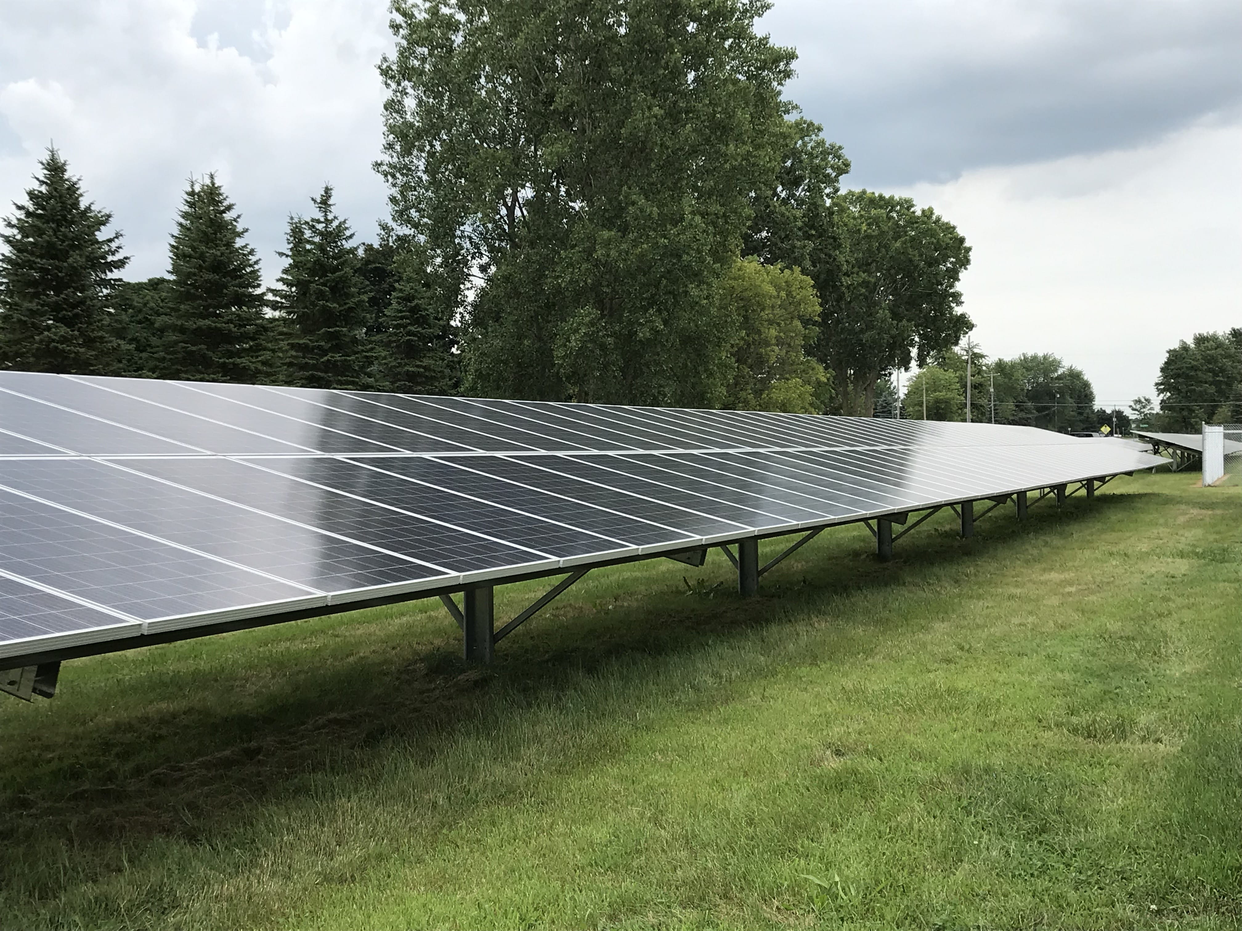 Solar panels at Flushing Community Schools