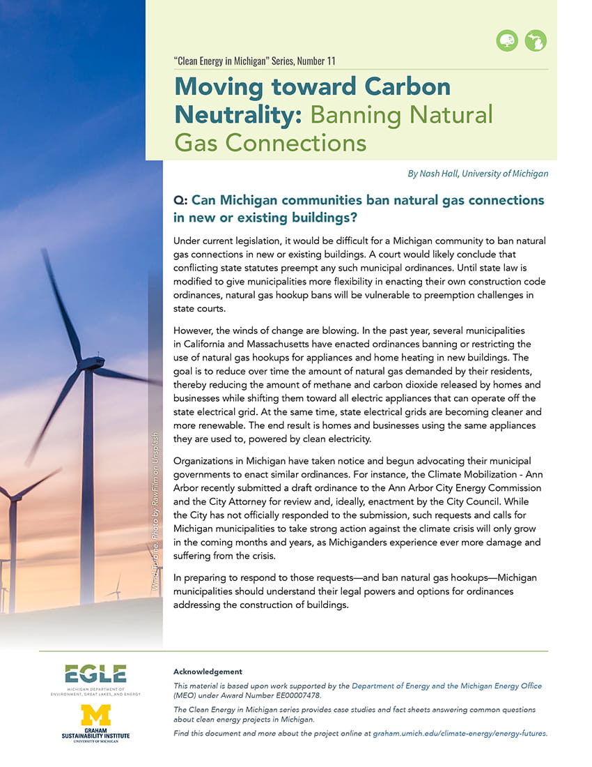 Banning Natural Gas Connections image