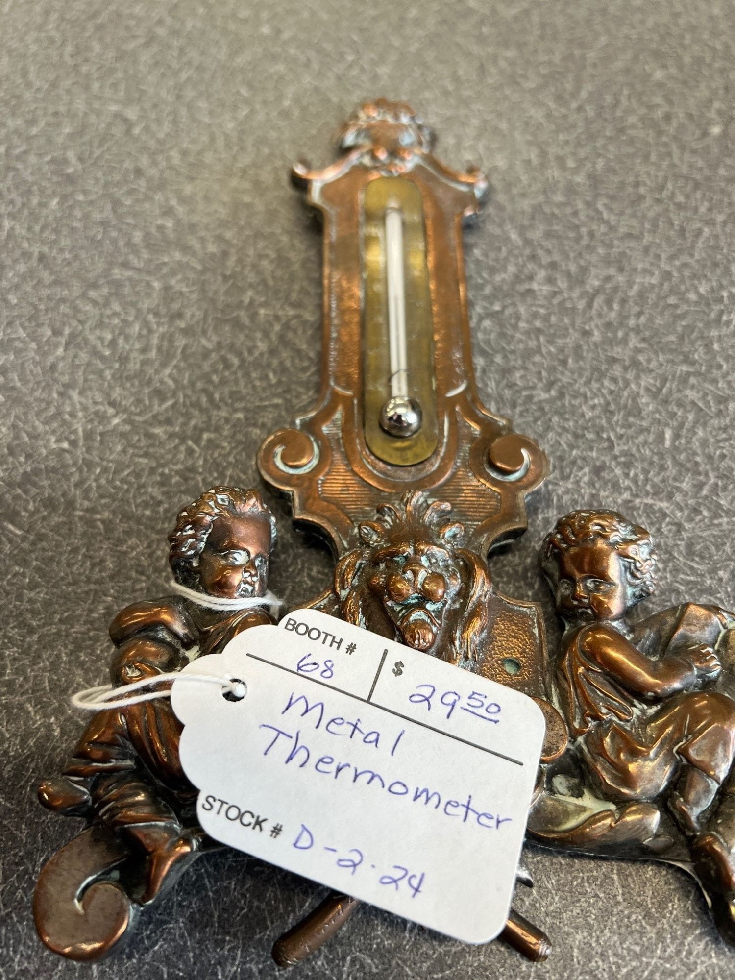 A mercury-containing thermometer found at an antique shop.