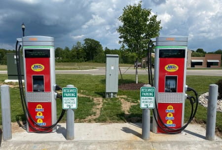 DC fast charger for electric vehicles in Cadillac Michigan