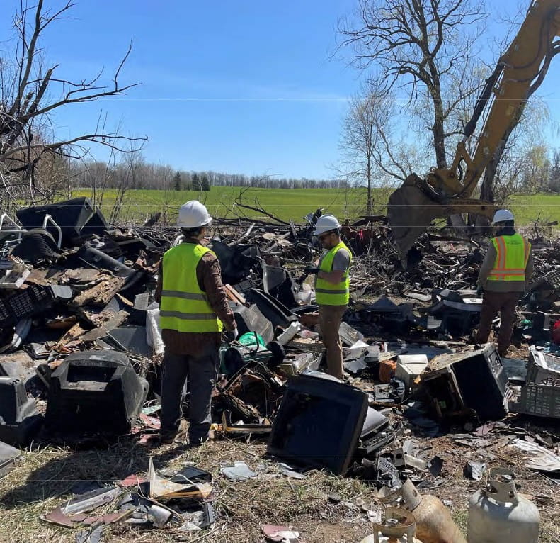 Cleanup underway