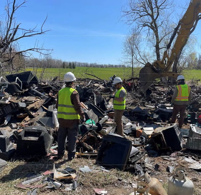 Cleanup underway
