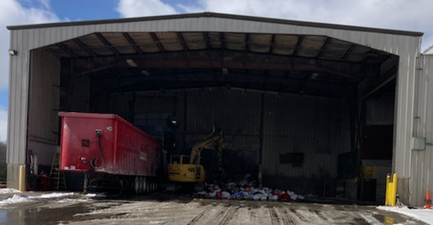 Solid waste hauler garage