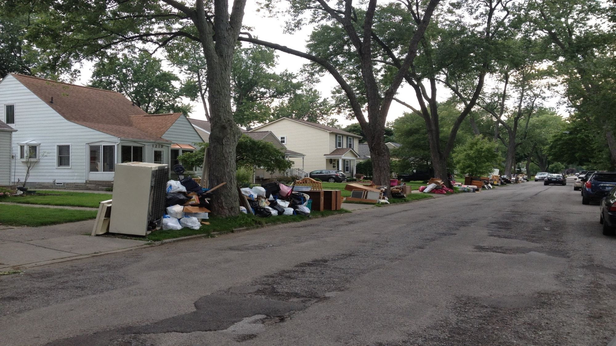 The 2014 floods resulted in three months’ worth of trash in three weeks. 