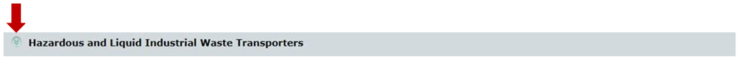 Hazardous and Liquid Industrial Waste Transporters Title Bar
