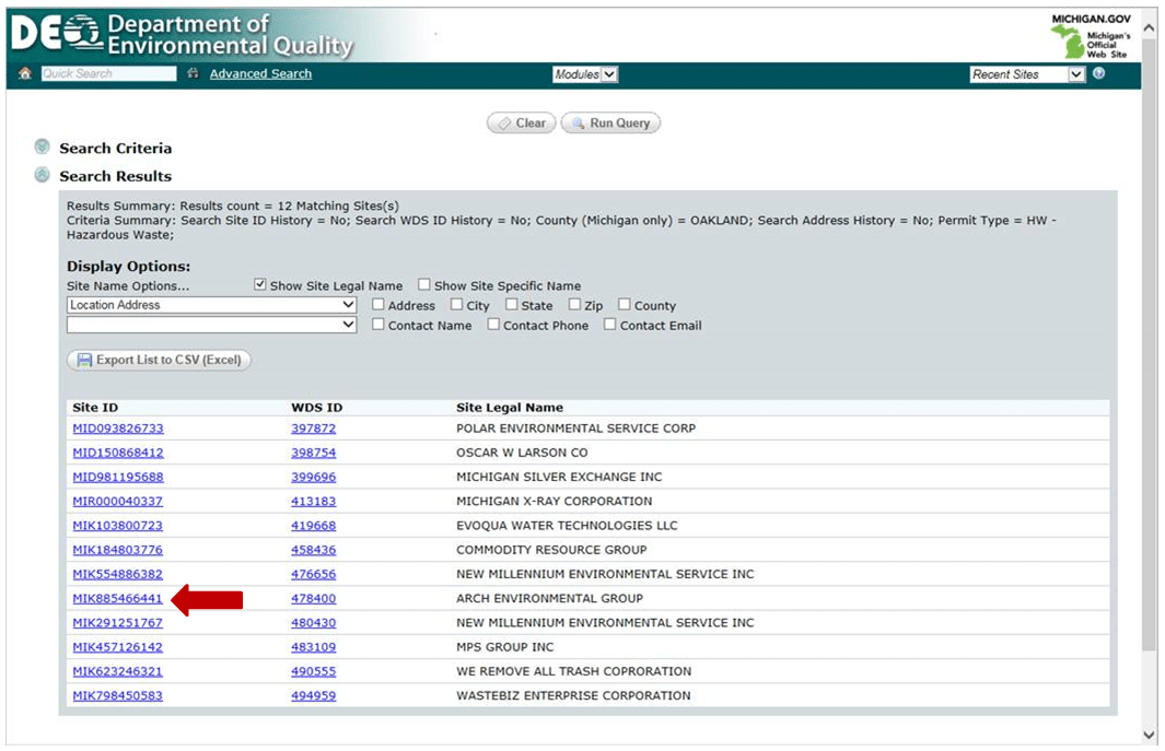 Image of Search Results Web Page Sample