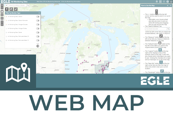 Air Quality Division Air Monitoring Stations Interactive Web Map