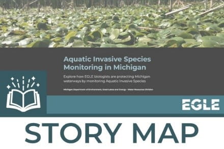Aquatic Invasive Species Monitoring in Michigan Story Map icon
