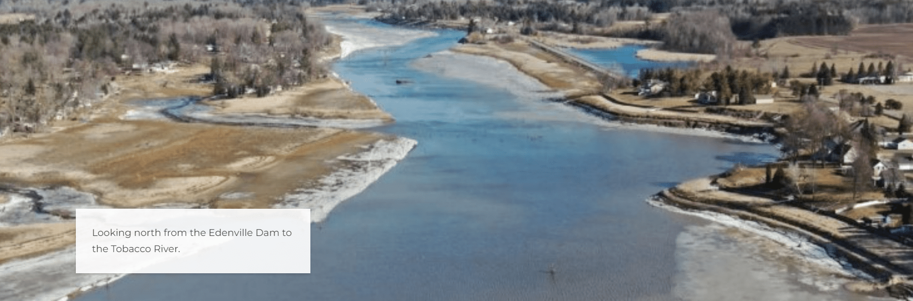Preview of the Tobacco River Flow Restored interactive story map