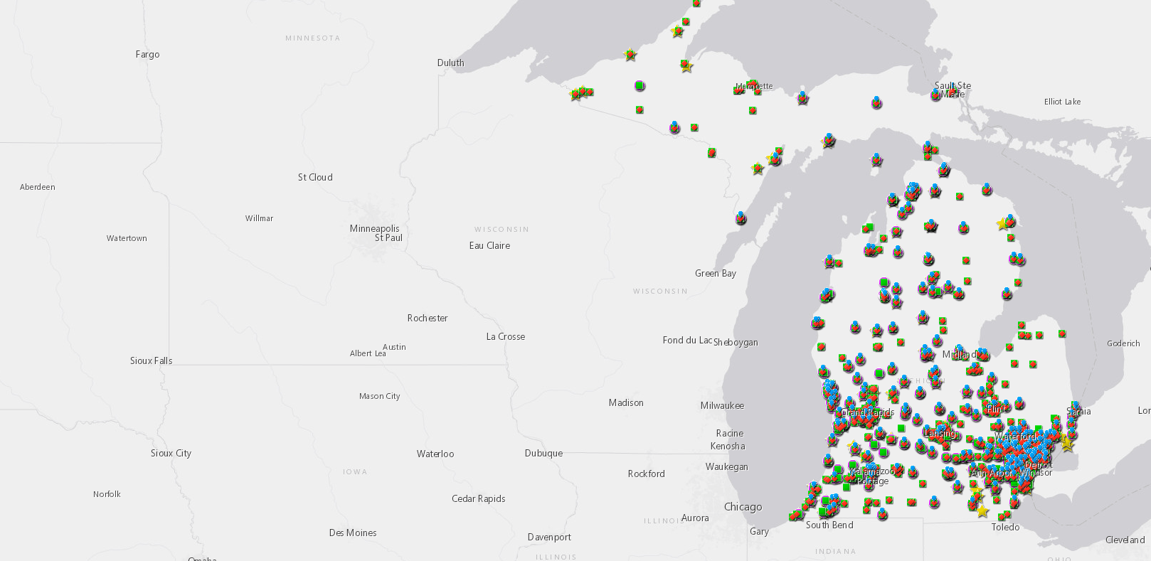 Preview of the household drug take back map