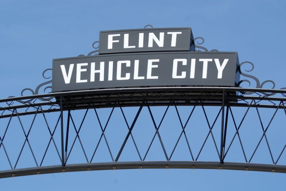 Welcome to Flint, Vehicle City sign