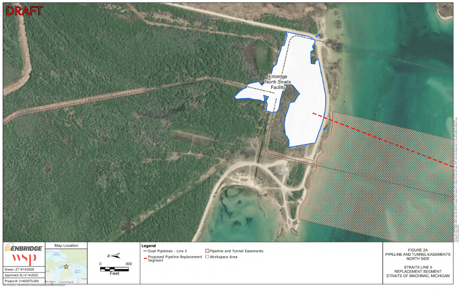 Line 5 Pipeline Tunnel Easements - North