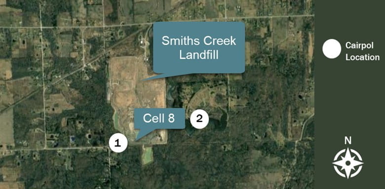 Smiths Creek Landfill Cairpol Location Map (Phase 1)